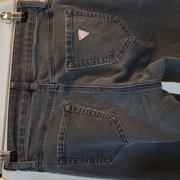 GUESS Tahiana Fit Distressed High Waist Skinny Faded Thin Jeans 25 - Picture 5 of 12